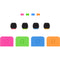 RODE COLORS 3 Set of Color-Coded Windshields, Rings & Tags for Wireless GO & Lavalier II (Set of 4)