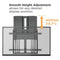 Mount-It! Height-Adjustable Wall Mount for 70" and Larger Interactive Touchscreen Displays