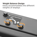 Mount-It! Height-Adjustable Wall Mount for 70" and Larger Interactive Touchscreen Displays