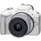 Canon EOS R50 Mirrorless Camera with 18-45mm Lens (White)