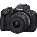 Canon EOS R50 Mirrorless Camera with 18-45mm Lens and Essentials+ Kit (Black)