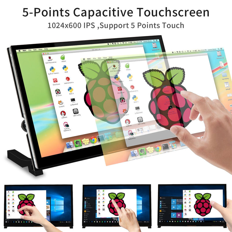 Wimaxit M1012 10.1" Touchscreen Display for Raspberry Pi