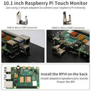 Wimaxit M1012 10.1" Touchscreen Display for Raspberry Pi