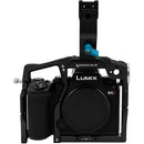 Kondor Blue Camera Cage with Top Handle for Panasonic Lumix S5II/X (Raven Black)