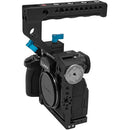 Kondor Blue Camera Cage with Top Handle for Panasonic Lumix S5II/X (Raven Black)