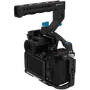 Kondor Blue Camera Cage with Top Handle for Panasonic Lumix S5II/X (Raven Black)