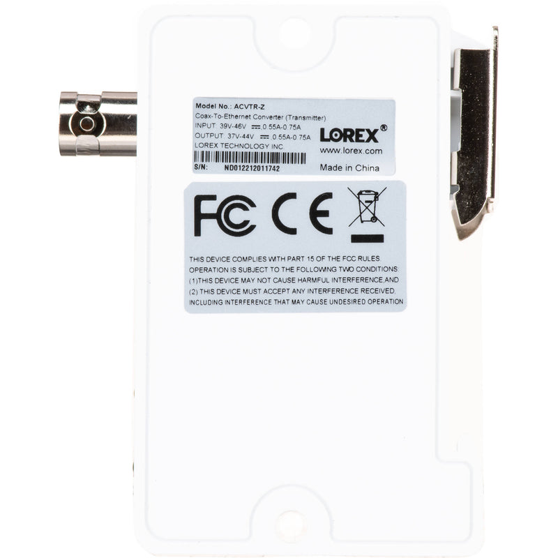 Lorex ACVTR Coaxial to Ethernet Converter (Transmitter)