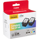Canon PIXMA TS3720 Wireless All-in-One Printer with PG-275 XL/CL-276 XL Ink Value Pack Kit (White)