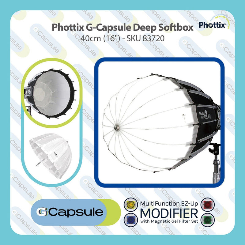 Phottix G-Capsule Hexadecagon Deep Softbox (16")