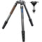 Leofoto LN-364C Carbon Fiber Tripod with YB-75LK Leveling Base Kit