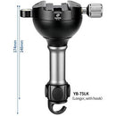 Leofoto LN-364C Carbon Fiber Tripod with YB-75LK Leveling Base Kit