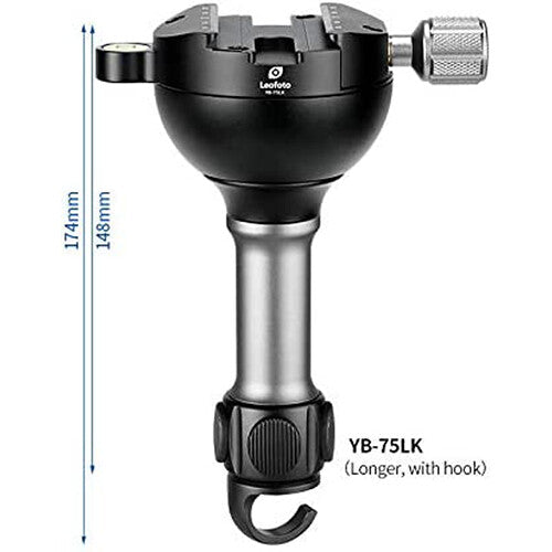 Leofoto LN-364C Carbon Fiber Tripod with YB-75LK Leveling Base Kit