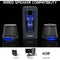 Enhance SB 2.1 Computer Speakers with Subwoofer for Desktop and Laptop Computers (Blue)