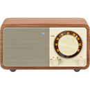 Sangean WR-7 Tabletop Wireless Bluetooth Speaker with FM Radio (Walnut)