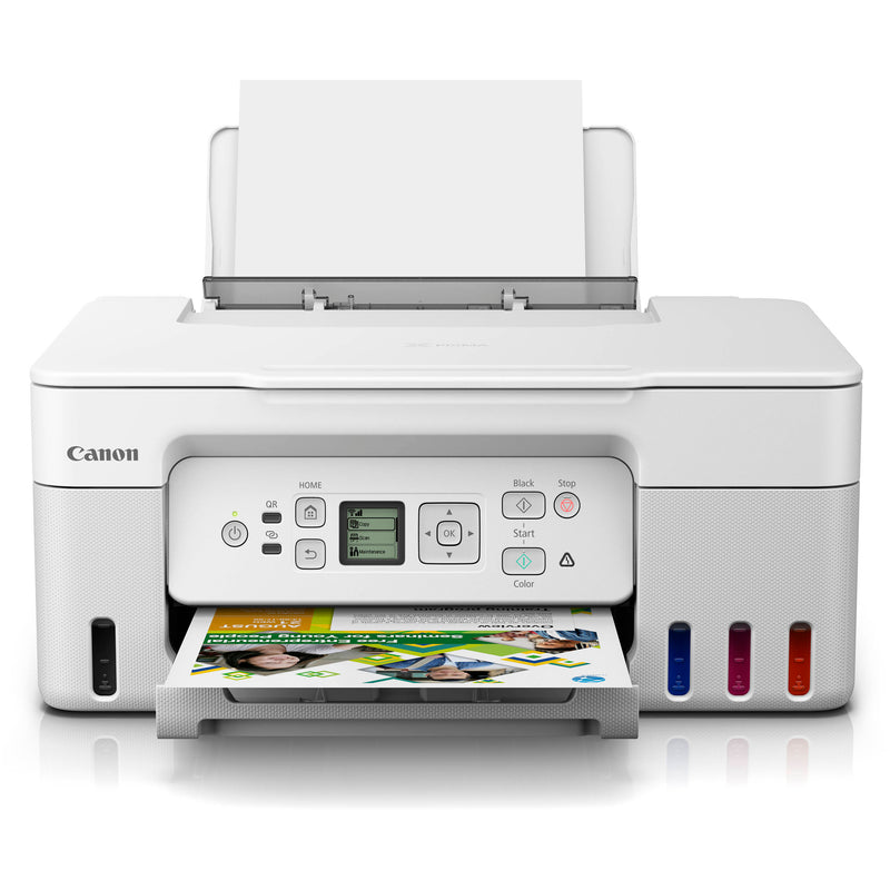 Canon PIXMA G3270 MegaTank All-in-One Wireless Inkjet Color Printer (White)