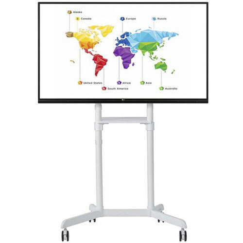 Atdec Mobile Cart Mount for 70" Display (White)