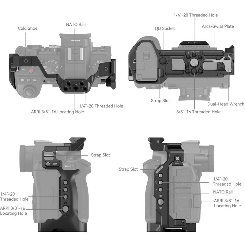SmallRig Camera Cage for Panasonic Lumix S5 II & S5 IIX