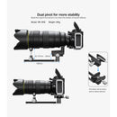 Leofoto Dual Pivot Long Lens Support with Arca-Type QR (7.7")