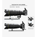 Leofoto Dual Pivot Long Lens Support with Arca-Type QR (11.6")