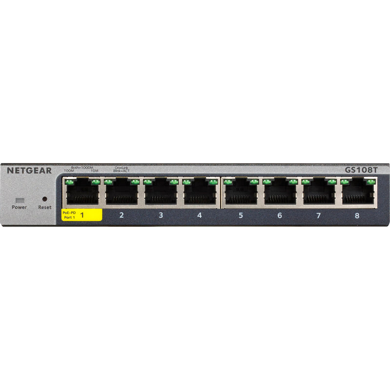 Netgear GS108Tv3 8-Port Gigabit Managed Network Switch