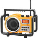 Sangean LB-100 Lunchbox Portable Ultra-Rugged AM/FM Radio (Yellow)