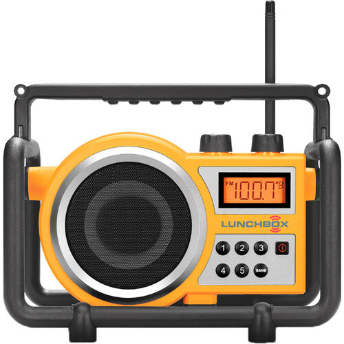 Sangean LB-100 Lunchbox Portable Ultra-Rugged AM/FM Radio (Yellow)