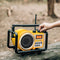 Sangean LB-100 Lunchbox Portable Ultra-Rugged AM/FM Radio (Yellow)