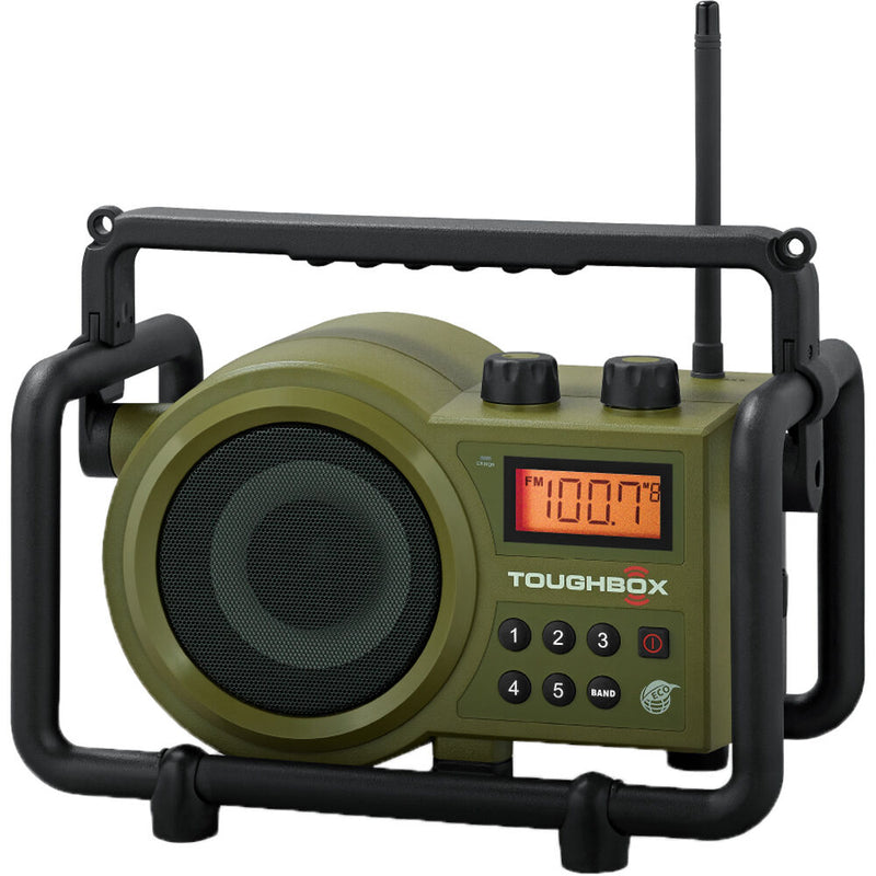 Sangean TB-100 Toughbox Portable Ultra-Rugged AM/FM Radio (Green)