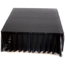MyStage Portable Stage Kit with White Satin Skirt (4 x 4')