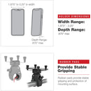 RAM MOUNTS X-Grip Phone Mount with Low-Profile Medium Tough-Claw (for 1.9 - 3.25" Smartphones)