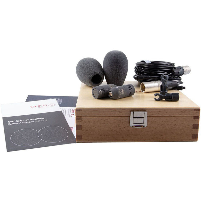 Schoeps Colette CMC 1 L Microphone Amplifiers and MK 2 Omni Capsules Stereo Set (Matte Gray)