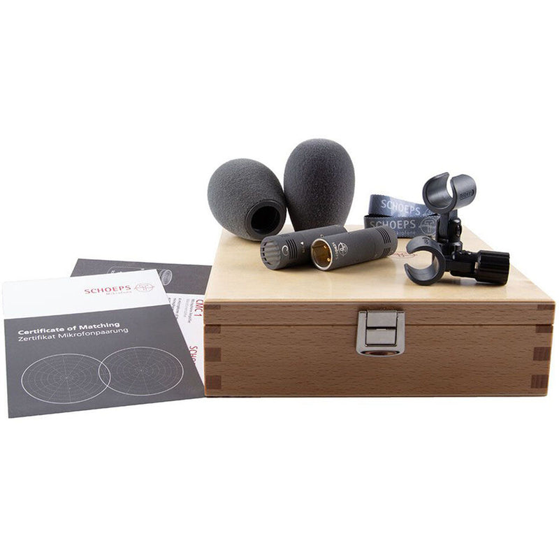 Schoeps Colette CMC 1 U Microphone Amplifiers and MK 2XS Omni Capsules Stereo Set (Matte Gray)