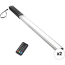 Raya Brite Stix RGB LED Light Wand V3 with IR Remote (15", 2-Light Kit)