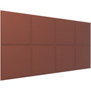 Vicoustic VicWallpaper VMT Square 30 (Brown, 46.85 x 23.43 x 0.39", 8-Pack)
