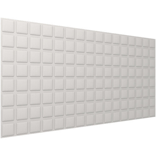 Vicoustic VicWallpaper VMT Square 8 (Light Gray, 46.85 x 23.43 x 0.39", 8-Pack)
