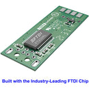 Tera Grand Premium USB-C 2.0 to RS-232 Serial DB9 Adapter Cable with FTDI Chipset and Hex Nuts (3')