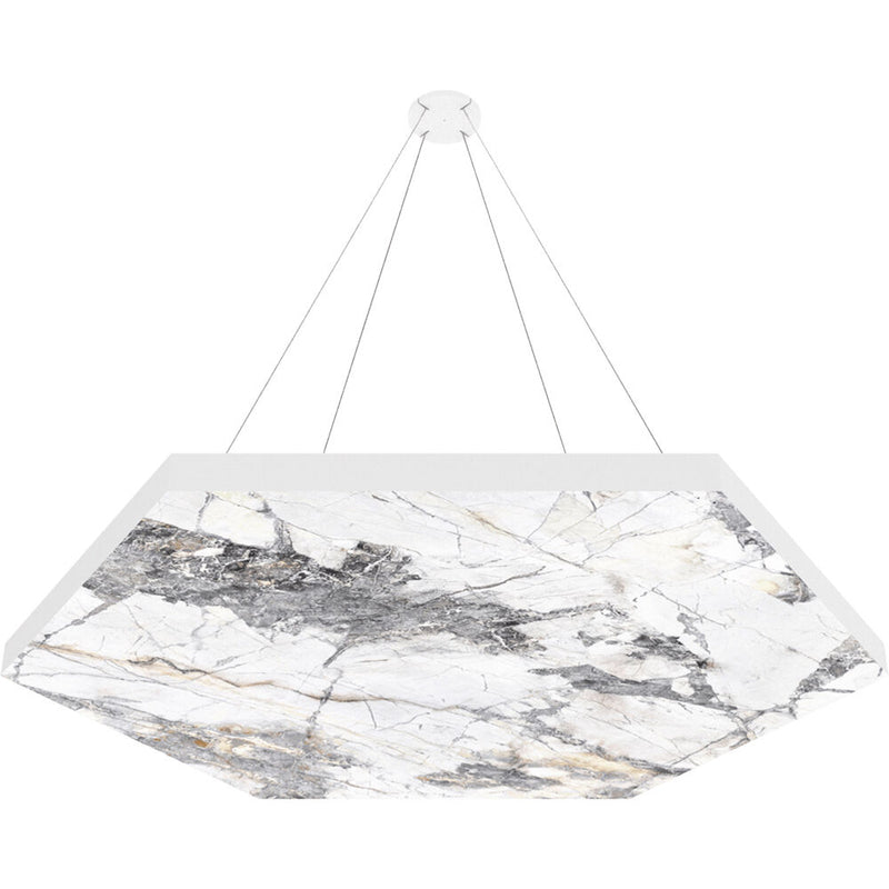 Vicoustic ViCloud VMT Flat (Hexagon, Natural Stones,&nbsp;Invisible Gray, 4 Pieces)