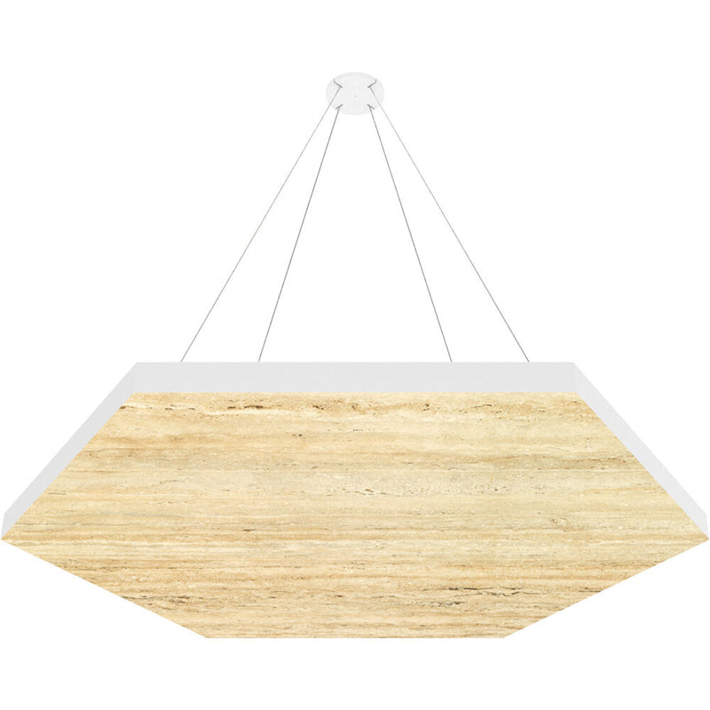 Vicoustic ViCloud VMT Flat (Hexagon, Natural Stones,&nbsp;Travertino Classico, 4 Pieces)