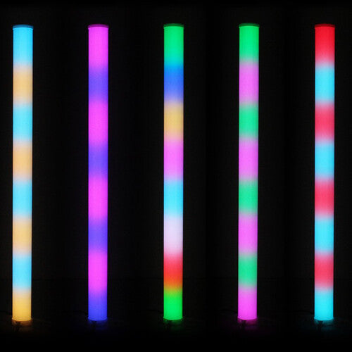 JMAZ Lighting Galaxy Tube Wireless 3.3' RBG LED Tube Light Kit (6-Pack)