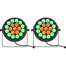 JMAZ Lighting Versa Flex Par QUAD19 RGBW LED Light for Versa Flex Bar (Pair)
