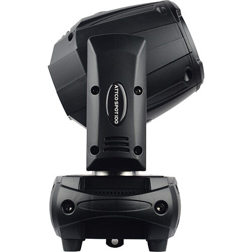JMAZ Lighting ATTCO SPOT 100 8-Color LED Moving Head (Black)