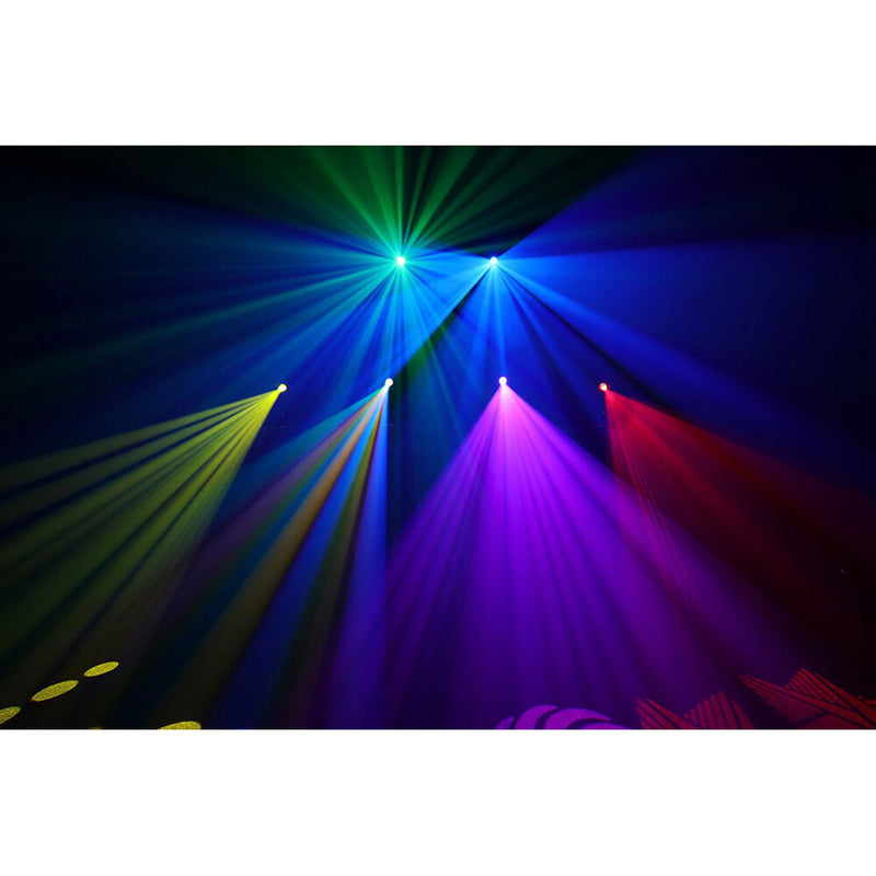 JMAZ Lighting ATTCO SPOT 100 8-Color LED Moving Head (Black)