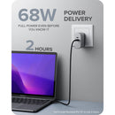 ALOGIC 68W Rapid Power 2-Port USB-C PD GaN Charger (Space Gray)