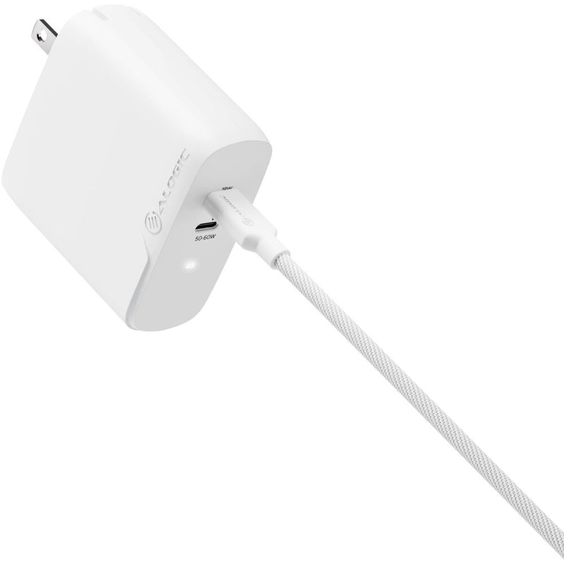 ALOGIC 68W Rapid Power 2-Port USB-C PD GaN Charger (White)