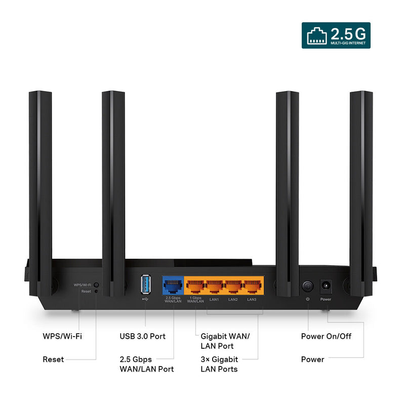 TP-Link Archer AX55 Pro AX3000 Wireless Dual-Band Multi-Gig Router