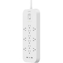 Belkin 12-Outlet Surge Protector with USB (White)