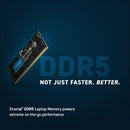 Crucial 32GB Laptop DDR5 5600 MHz SO-DIMM Memory Module