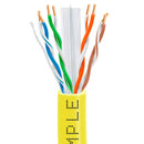 Cmple Cat6 Bulk Ethernet/LAN Cable (1000', Yellow)