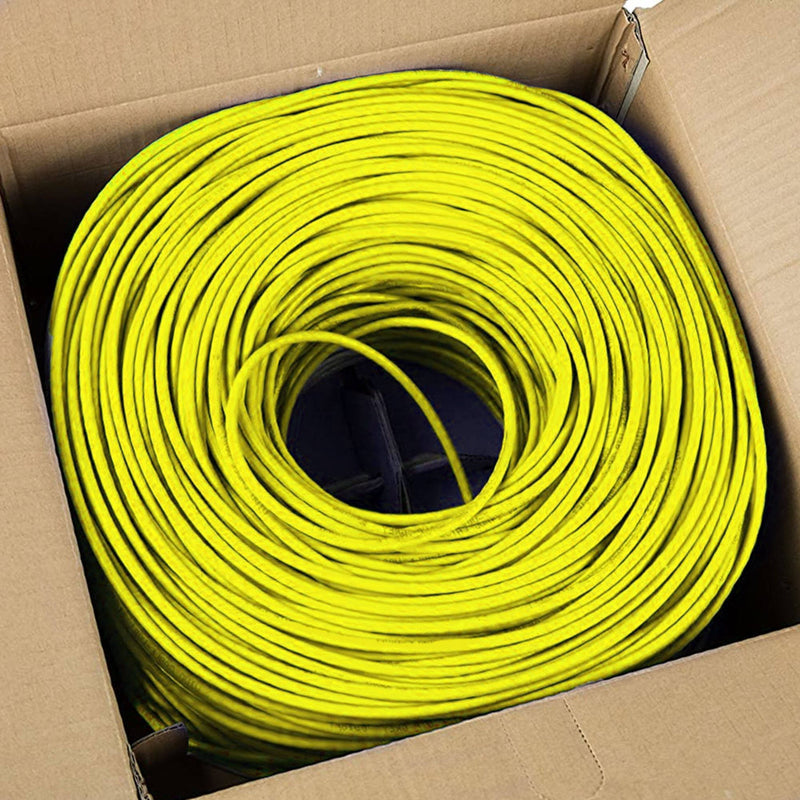Cmple Cat6 Bulk Ethernet/LAN Cable (1000', Yellow)