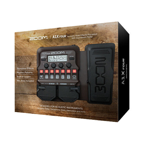 Zoom A1X Four Acoustic Multi-Effects Processor Pedal